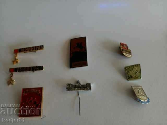 Delivery of badges - cities Russia - Leningrad 8 pcs