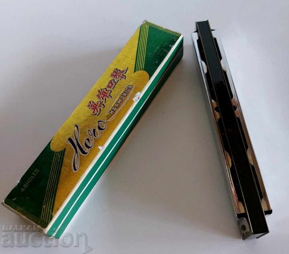 OLD EXCELLENT SOC HARMONICA BOX MUSICAL INSTRUMENT - 5 OLD EXCELLENT SOC HARMONICA BOX MUSICAL INSTRUMENT - 5