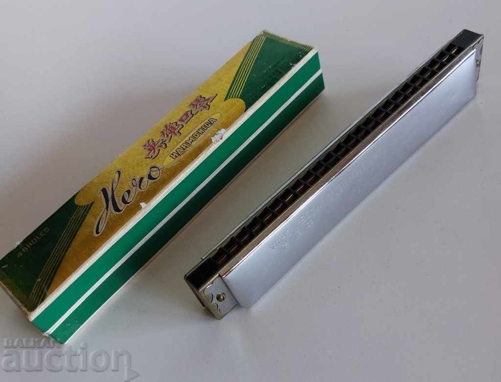 OLD EXCELLENT SOC HARMONICA BOX MUSICAL INSTRUMENT - 6 OLD EXCELLENT SOC HARMONICA BOX MUSICAL INSTRUMENT - 6