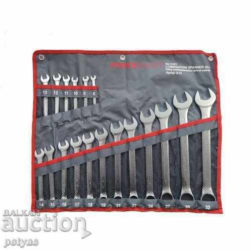 Star wrenches in Force Kraft case / 8-32mm (25 pcs.)