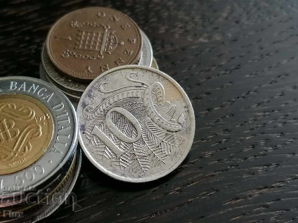 Монета - Австралия - 10 цента | 1966г.
