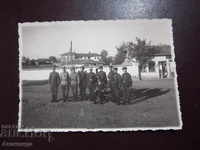 RETRO PHOTO CARD SOLDIERS UNIFORMS RURAL CHAT