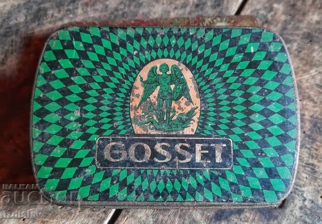 GOSSET 1950's Collectible Metal Cigarette Box