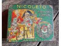 Collectible metal box for cigarettes Nicoleto 1900