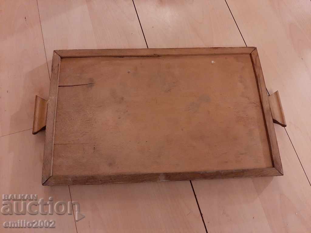 Retro wooden tray tray with price 4.00 BGN | € 2.05 Retro wooden tray tray with price 4.00 BGN | € 2.05