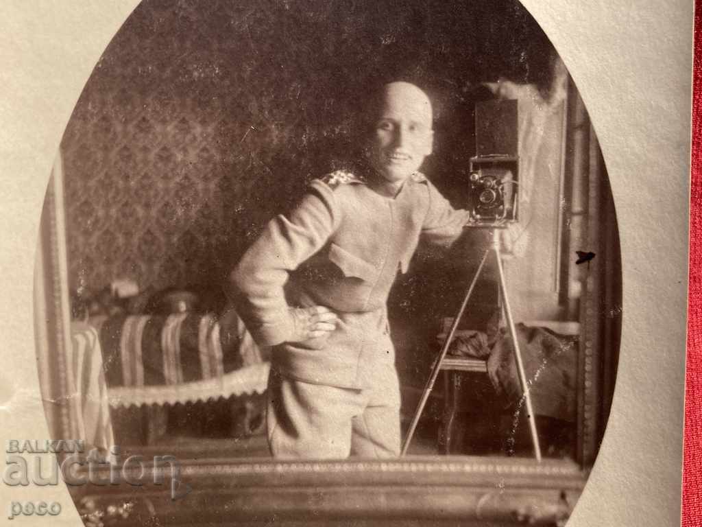 Парачин 1918 Първа световна Военен първото селфи в огледало с цена 25.00 лв. | € 12.78 Парачин 1918 Първа световна Военен първото селфи в огледало с цена 25.00 лв. | € 12.78