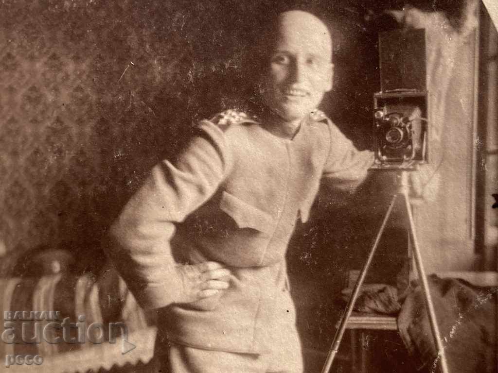 Парачин 1918 Първа световна Военен първото селфи в огледало