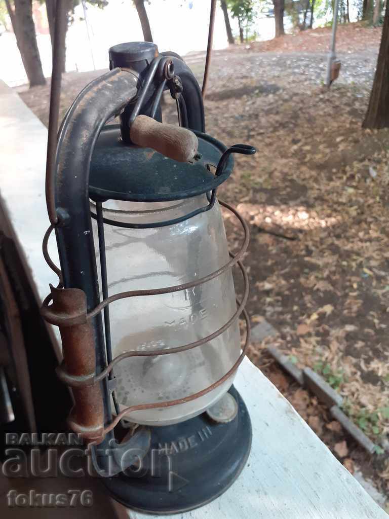 Old antique German gas lantern Frowo GDR - 5 Old antique German gas lantern Frowo GDR - 5