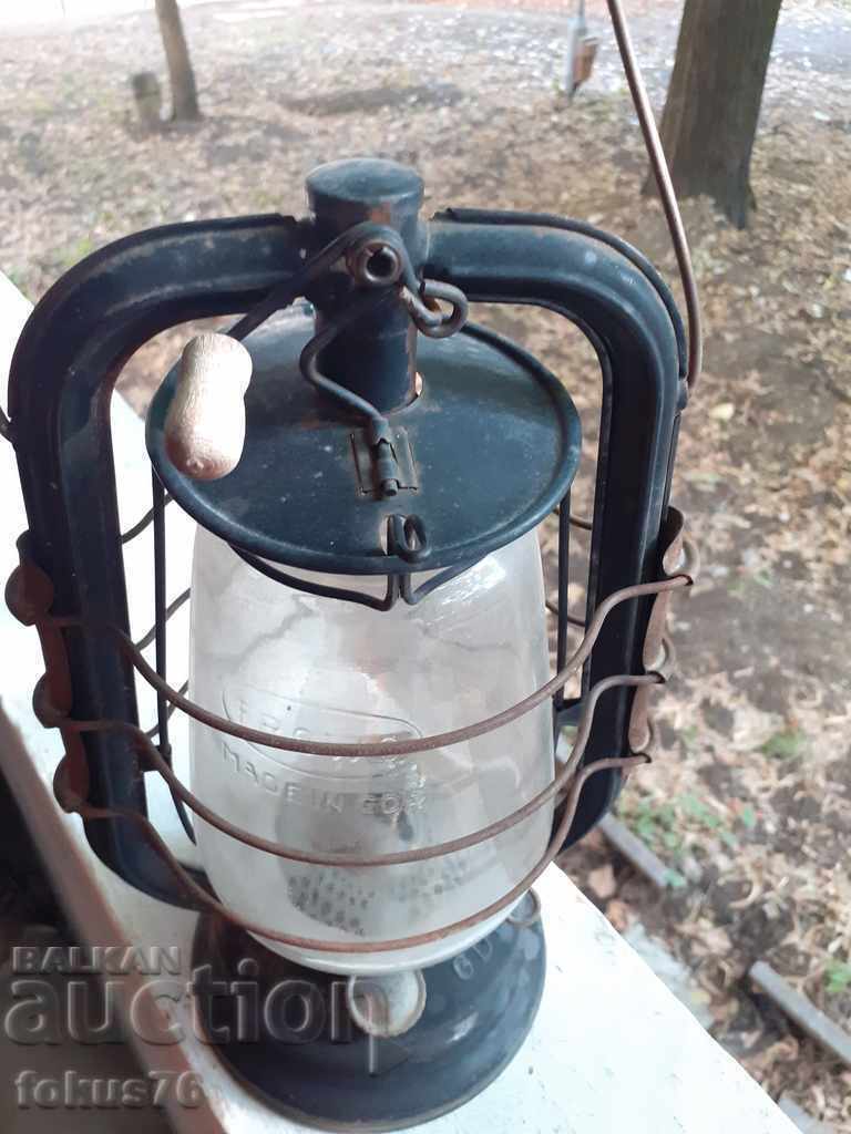 Old antique German gas lantern Frowo GDR - 6 Old antique German gas lantern Frowo GDR - 6