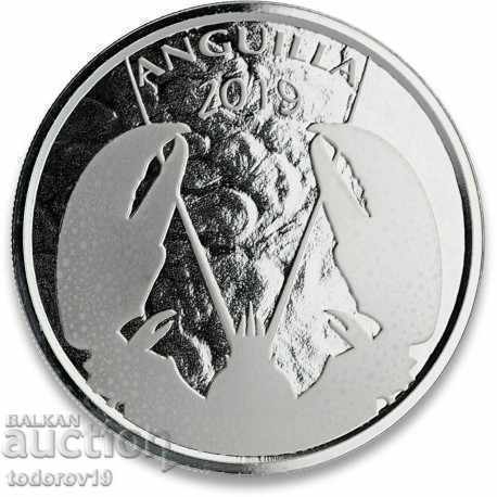 1 oz argint Caraibe de Est - Anguilla 2019 6/8