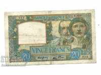 France 20 Francs 1941 Pick 92b Ref 5591