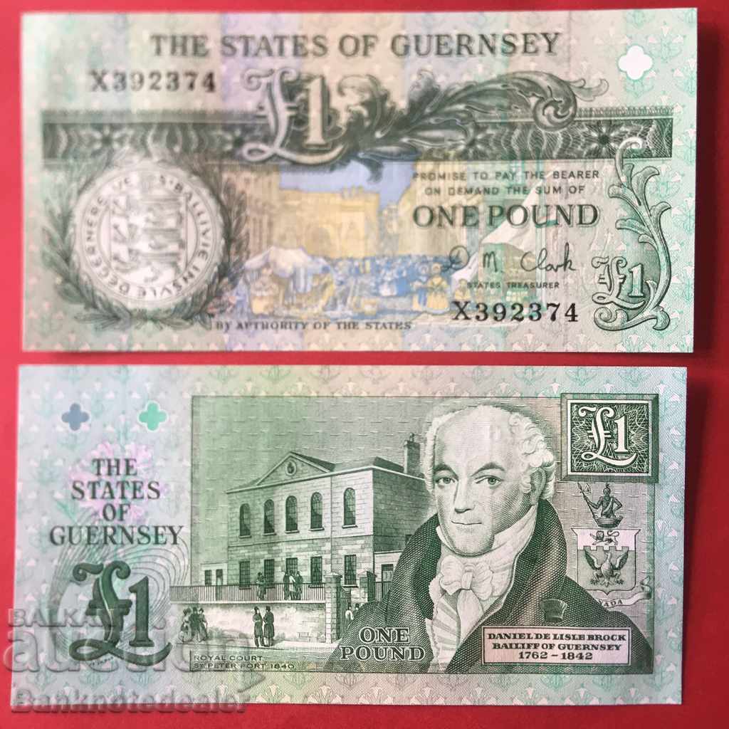 Guernsey 1 Pound Pick 52c Ref 2374