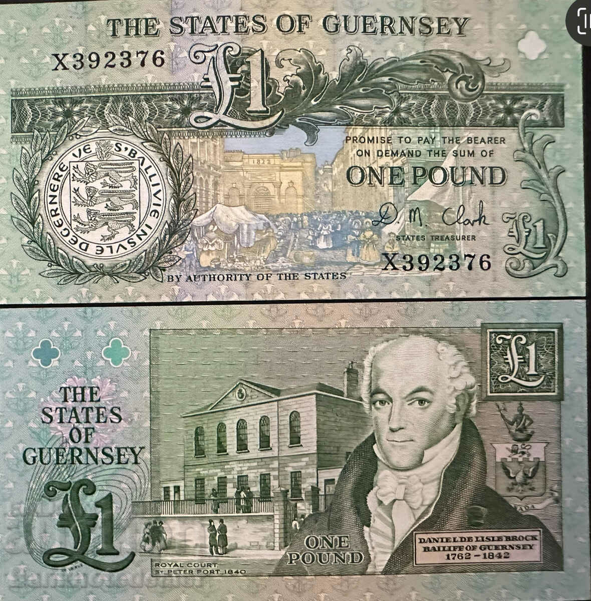 Guernsey 1 Pound Pick 52c Ref 2376 Unc