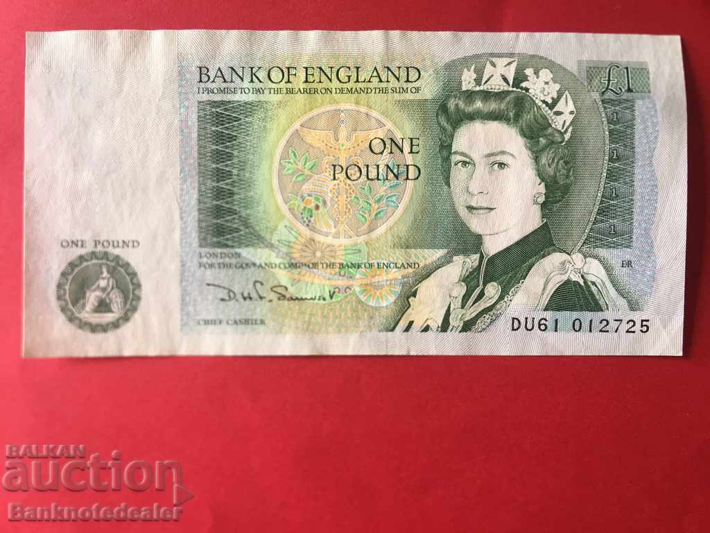 England 1 Pound 1980 D.H.F. Somerset Ref 2725