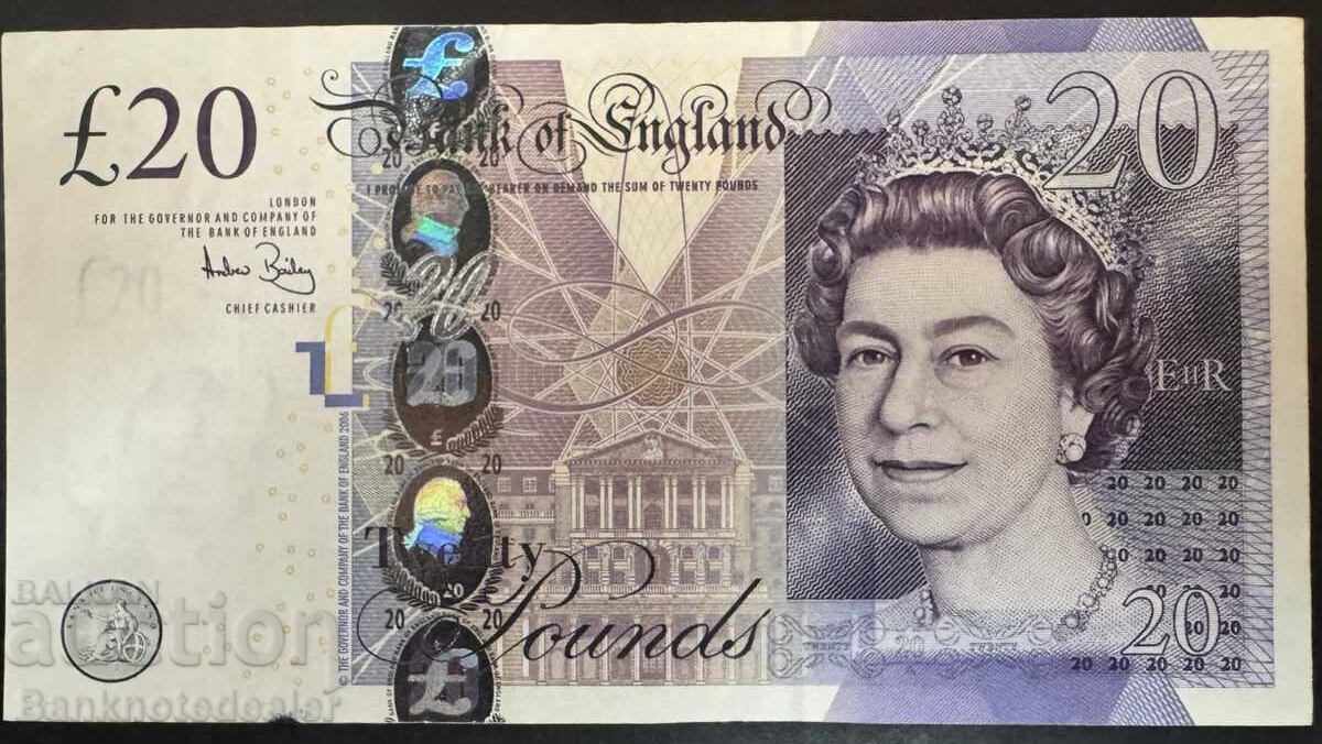 Αγγλία Μεγάλη Βρετανία 20 Λίρες 2006 Pick 392a Ref 2916