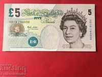 England 5 Pounds 2002 Pick 391b Ref 9529