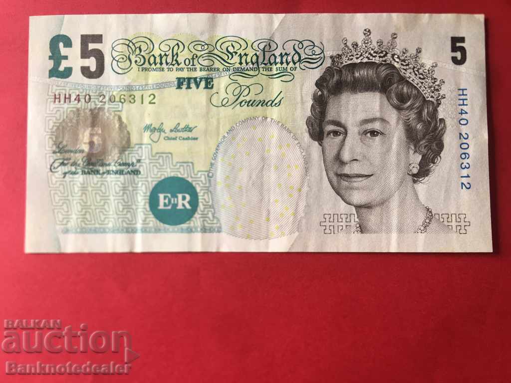 4856 England 5 Pounds 2002 Pick 391b Ref 6312 4856 England 5 Pounds 2002 Pick 391b Ref 6312