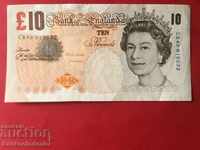 England Great Britain 10 Pounds 2000-03 Pick 389b Ref 9232