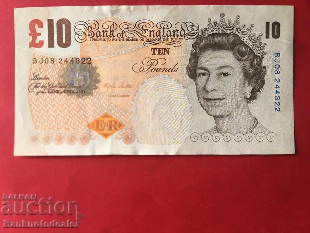 England Great Britain 10 Pounds 2000-03 Pick 389b Ref 4322