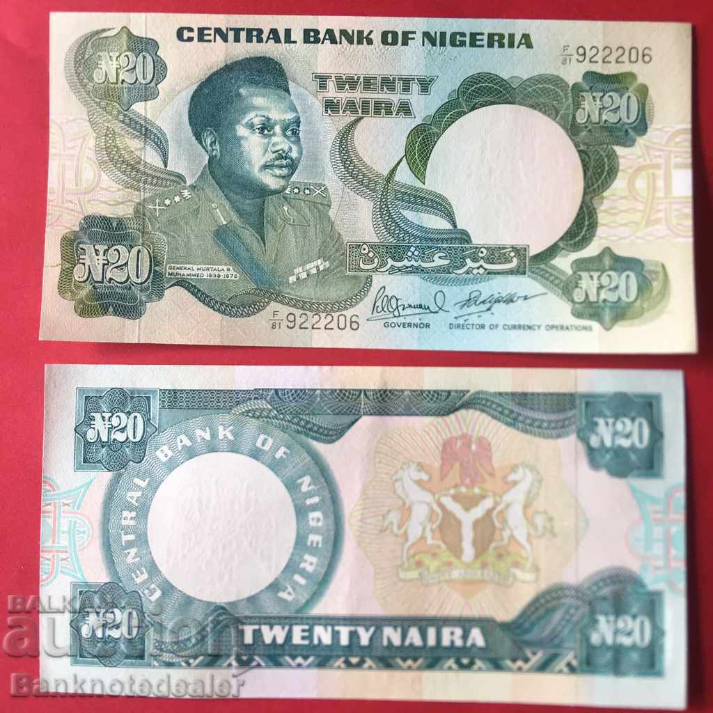 Nigeria 20 Naira 1984  Pick 26f Ref 2206 Unc