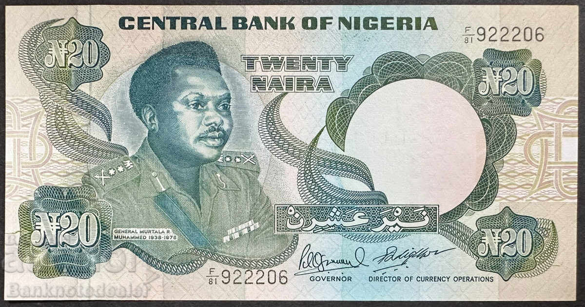 Nigeria 20 Naira 1984 Pick 26f Ref 2206 Unc Nigeria 20 Naira 1984 Pick 26f Ref 2206 Unc