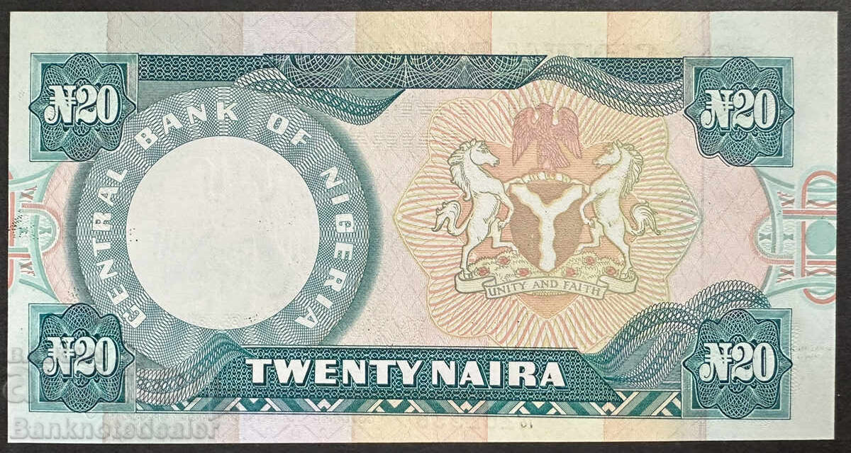 Nigeria 20 Naira 2001 Pick 26f Ref 2398 Unc with price 6.00 BGN | € 3.07 Nigeria 20 Naira 2001 Pick 26f Ref 2398 Unc with price 6.00 BGN | € 3.07