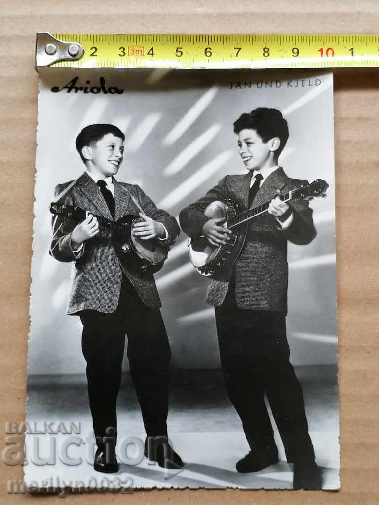 Postcard photo duet Ariola Vienna - 5 Postcard photo duet Ariola Vienna - 5