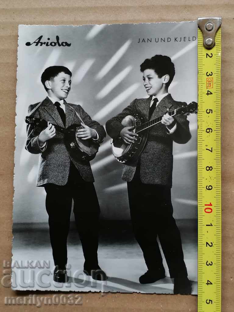 Postcard photo duet Ariola Vienna - 6 Postcard photo duet Ariola Vienna - 6