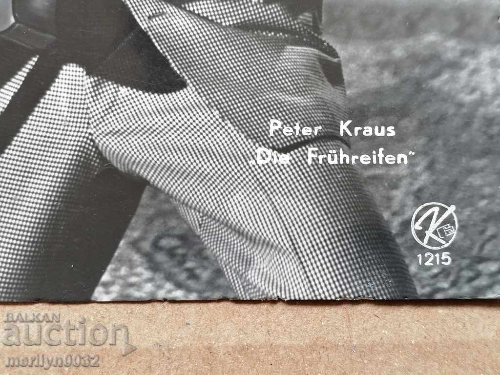 Postcard photo Peter Kraus Vienna with price 15.00 BGN | € 7.67 Postcard photo Peter Kraus Vienna with price 15.00 BGN | € 7.67