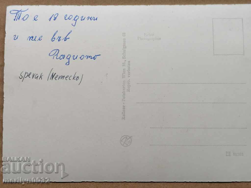 Postcard photo Peter Kraus Vienna - 5 Postcard photo Peter Kraus Vienna - 5