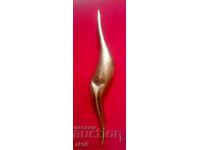 Small sculpture - "Bird" - erotica - bronze.