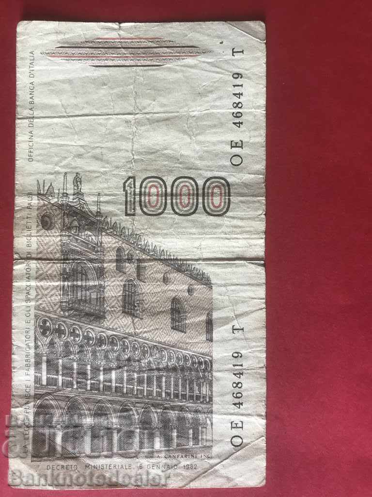 Italy 1000 Lire 1982 Pick 109 Ref 8419 with price 1.00 BGN | € 0.51 Italy 1000 Lire 1982 Pick 109 Ref 8419 with price 1.00 BGN | € 0.51