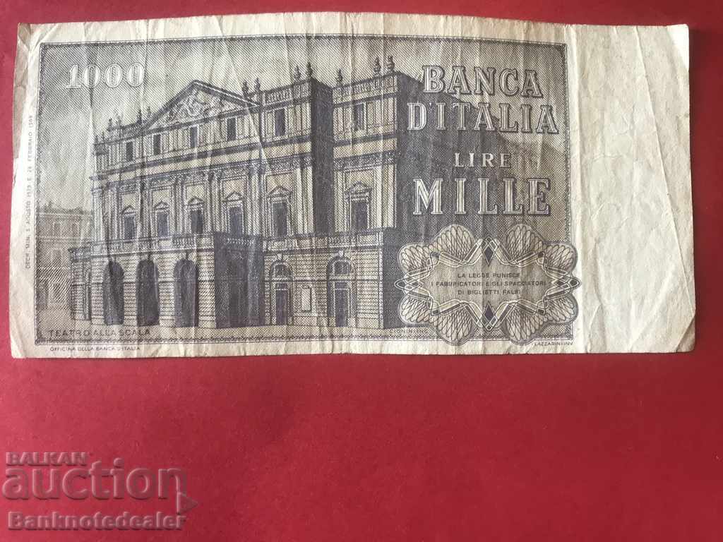Italy 1000 Lire 1969 Pick 101 Ref 9950 with price 1.00 BGN | € 0.51 Italy 1000 Lire 1969 Pick 101 Ref 9950 with price 1.00 BGN | € 0.51