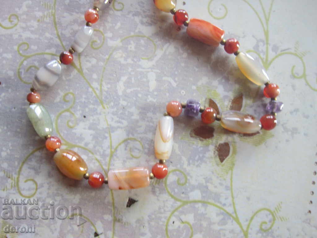 Μοναδικό κολιέ κολιέ με φυσικές πέτρες - 6 Μοναδικό κολιέ κολιέ με φυσικές πέτρες - 6