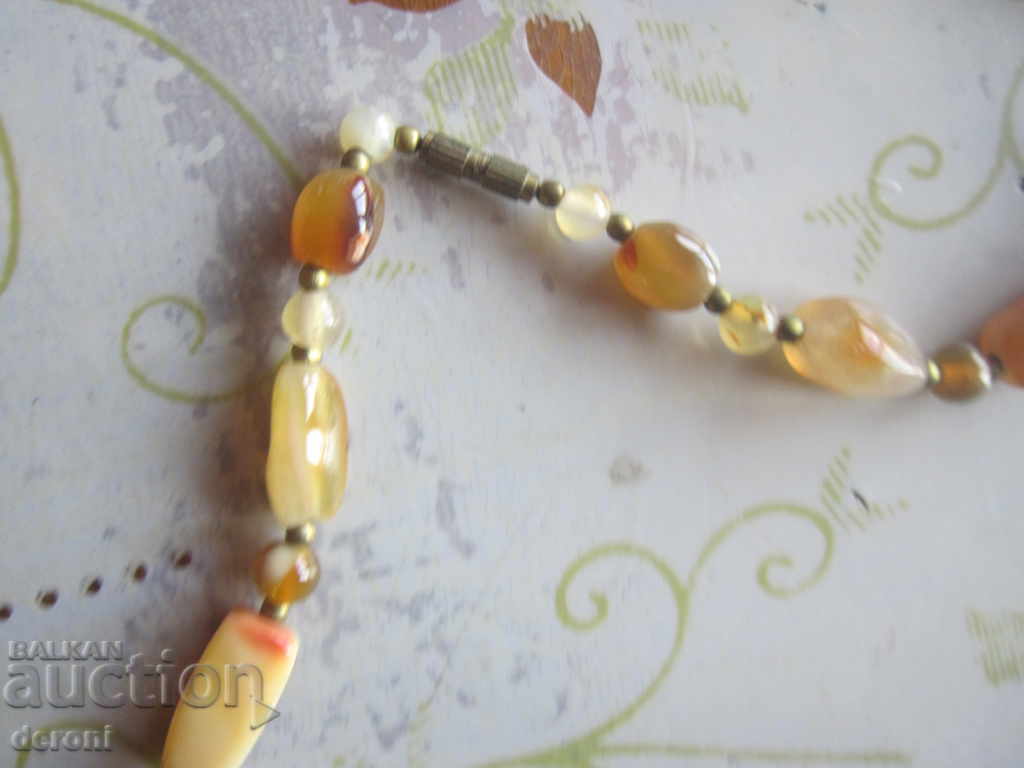 Unique necklace necklace with natural stones 2 - 5