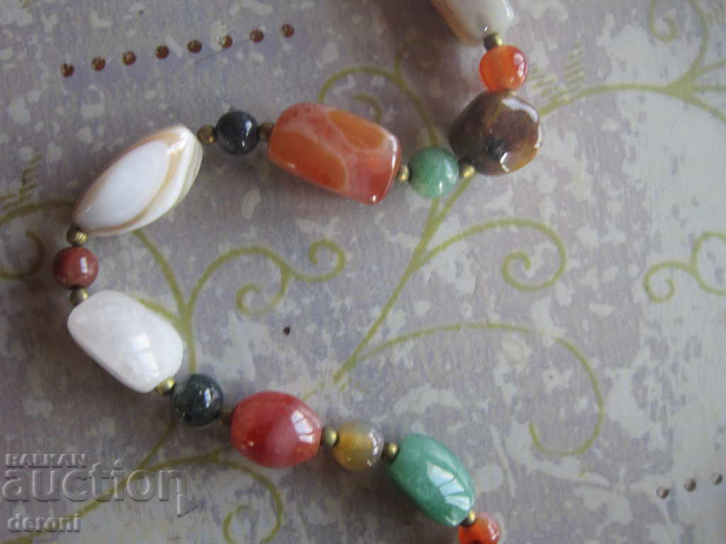 Unique necklace necklace with natural stones 2 - 6