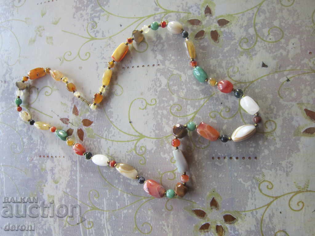 Unique necklace necklace with natural stones 2 - 7