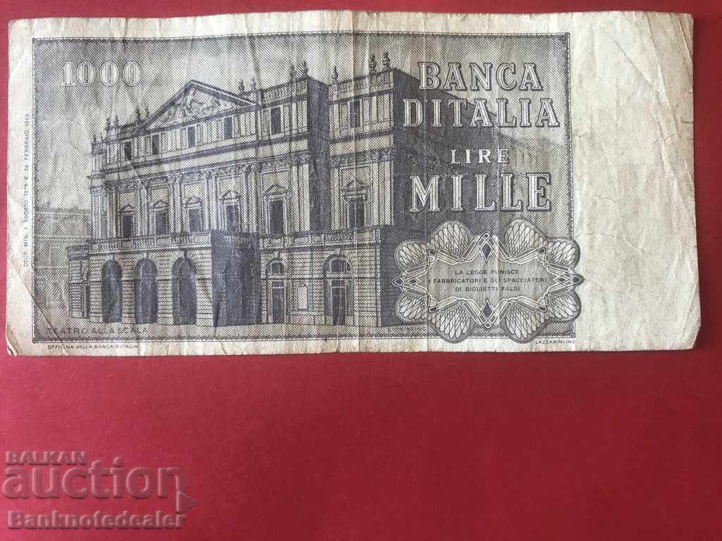 Italy 1000 Lire 1969 Pick 101 Ref 5807 with price 1.00 BGN | € 0.51 Italy 1000 Lire 1969 Pick 101 Ref 5807 with price 1.00 BGN | € 0.51