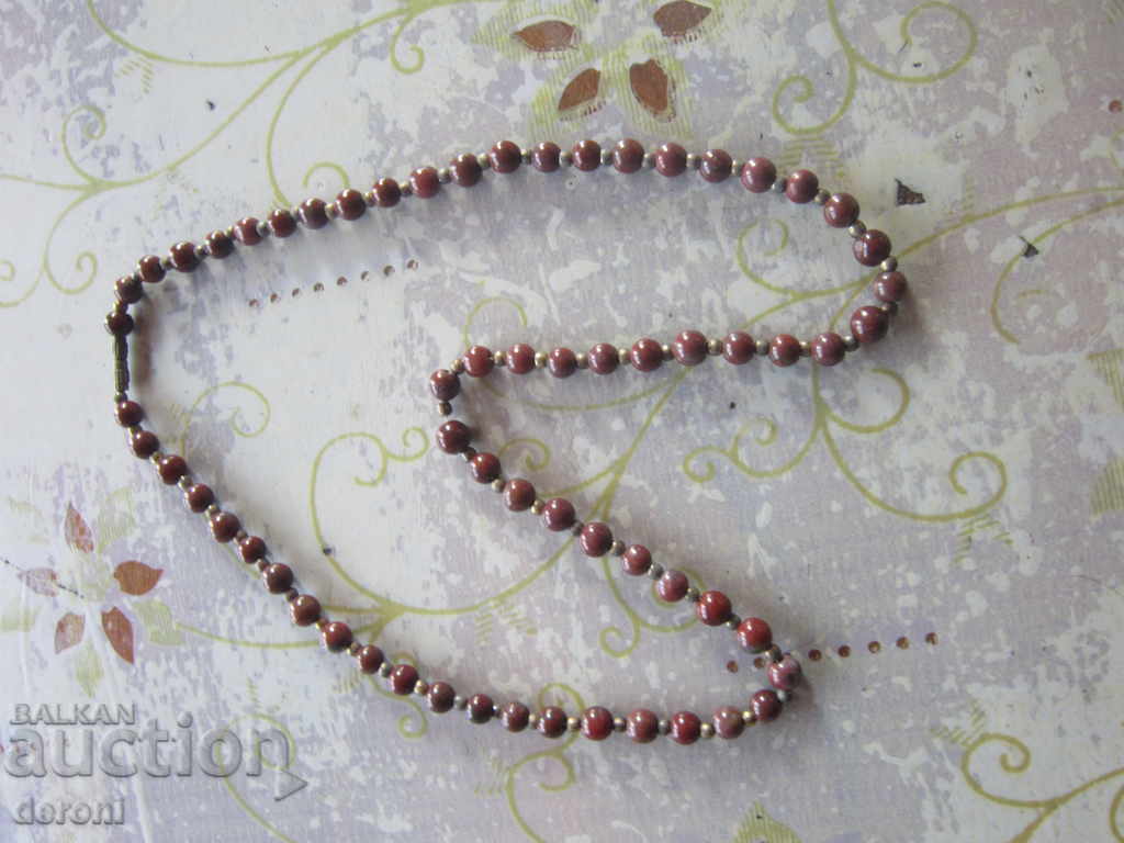 Great necklace necklace with natural stones - 5