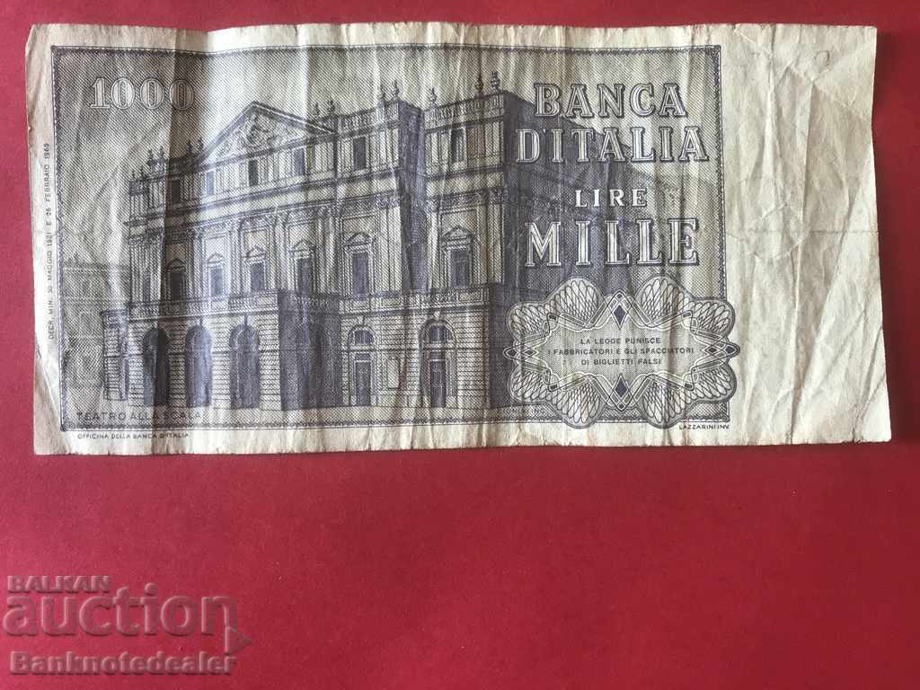 Italy 1000 Lire 1969 Pick 101 Ref 7277 with price 1.00 BGN | € 0.51 Italy 1000 Lire 1969 Pick 101 Ref 7277 with price 1.00 BGN | € 0.51
