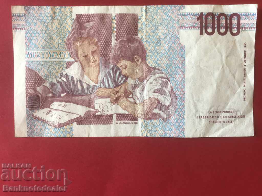 Italy 1000 Lire 1990 Επιλογή 109 Ref 5625 με τιμή 1.00 BGN | € 0.51