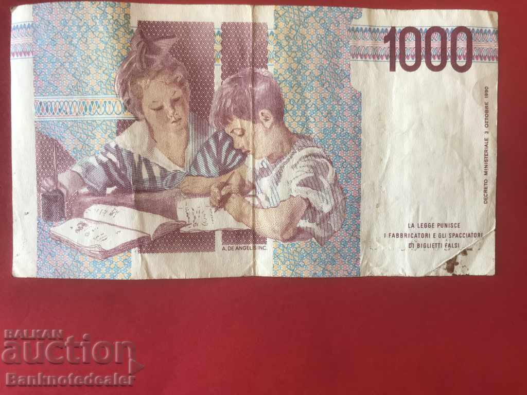 Italy 1000 Lire 1990 Pick 109 Ref 1362 with price 1.00 BGN | € 0.51 Italy 1000 Lire 1990 Pick 109 Ref 1362 with price 1.00 BGN | € 0.51