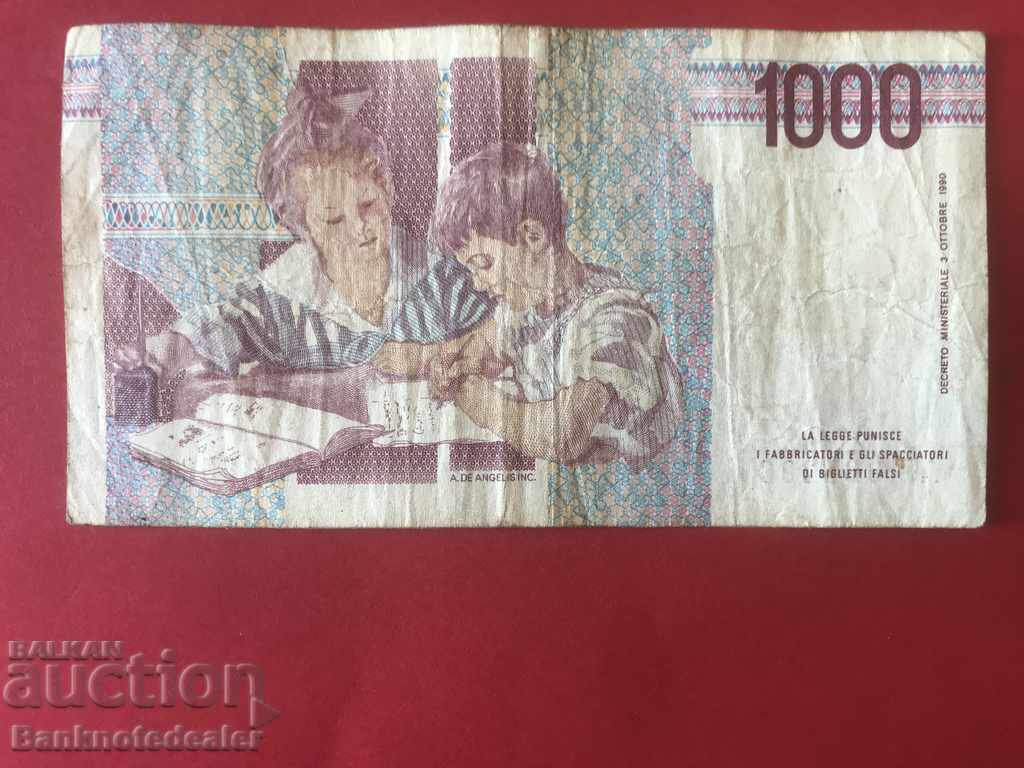 Italy 1000 Lire 1990 Pick 109 Ref 5293 with price 1.00 BGN | € 0.51 Italy 1000 Lire 1990 Pick 109 Ref 5293 with price 1.00 BGN | € 0.51