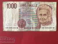 Italia 1000 Lire 1990 Pick 109 Ref 5293