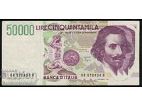 Italy 50000 lire 1992 Pick 116 Ref 8434