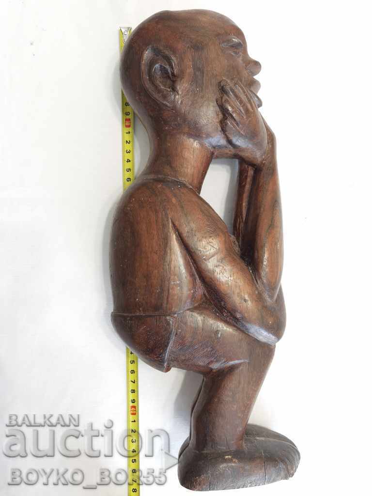 Delivery of Original African Art - Massive Statuette Sculpture Delivery of Original African Art - Massive Statuette Sculpture
