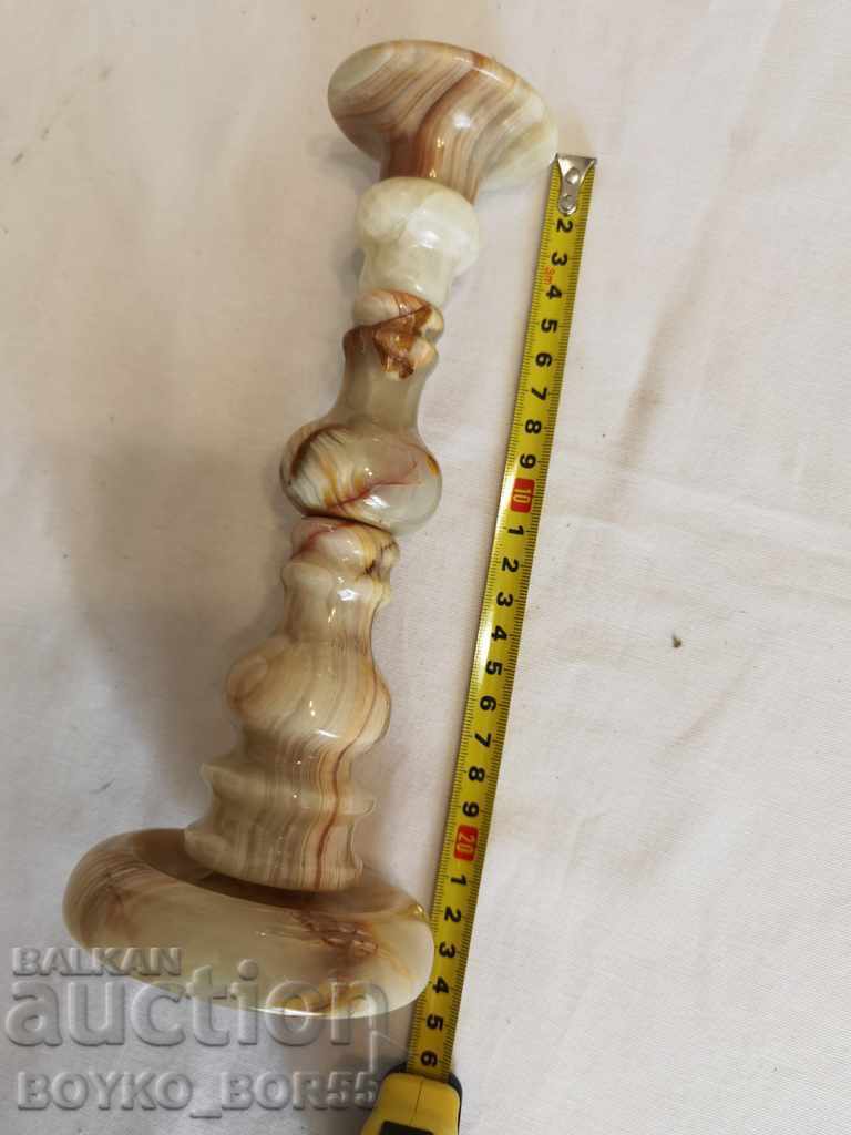 Delivery of Gorgeous Candlestick made of Polished Agate Delivery of Gorgeous Candlestick made of Polished Agate