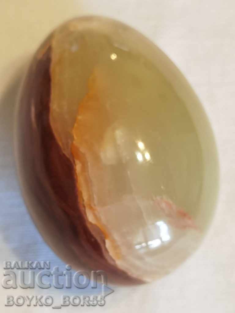 Licitație Ou mare de agat lustruit Licitație Ou mare de agat lustruit
