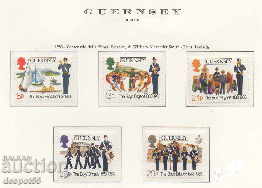1983 Guernsey.100 de ani de la fondarea mișcării Boy Scout