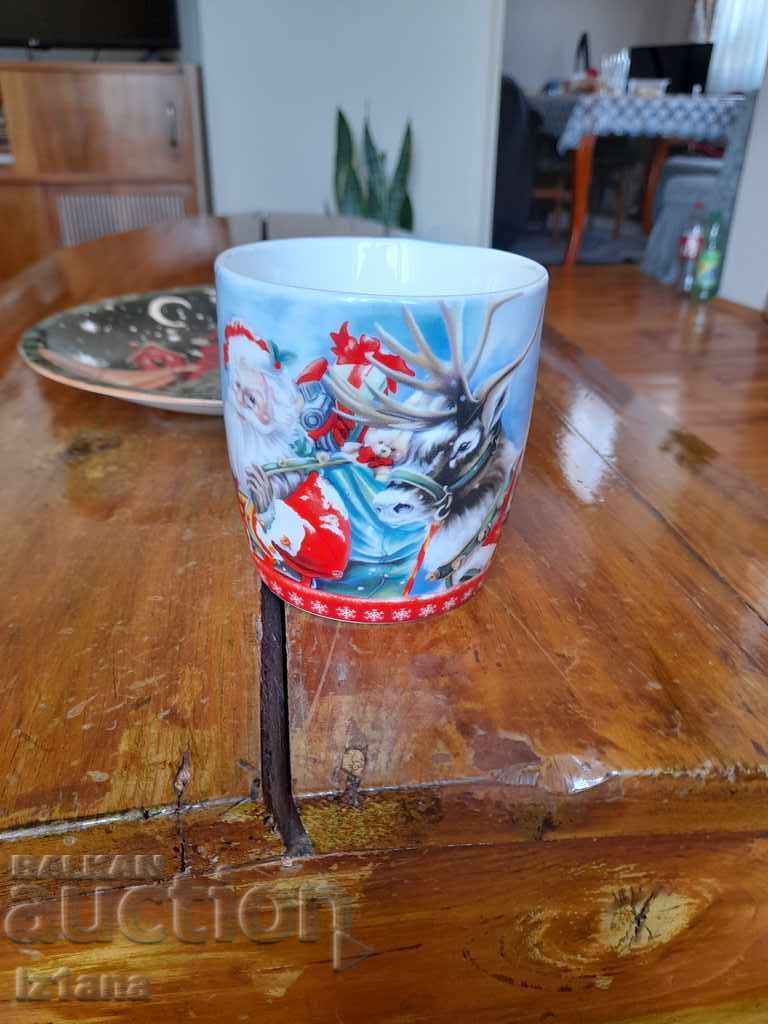 Стара коледна чиния,чаша - 5 Стара коледна чиния,чаша - 5